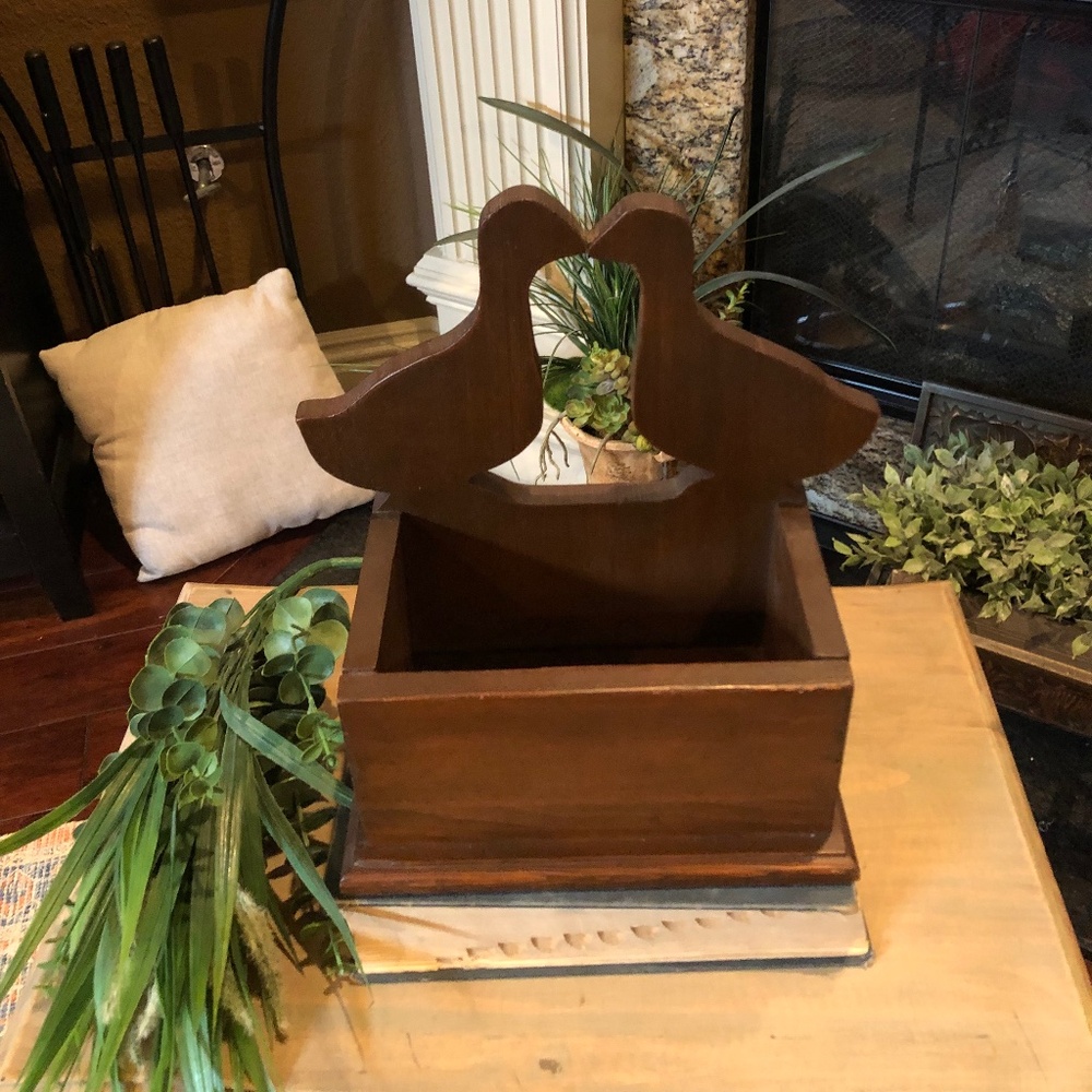 Wooden Duck Planter or Mailbox